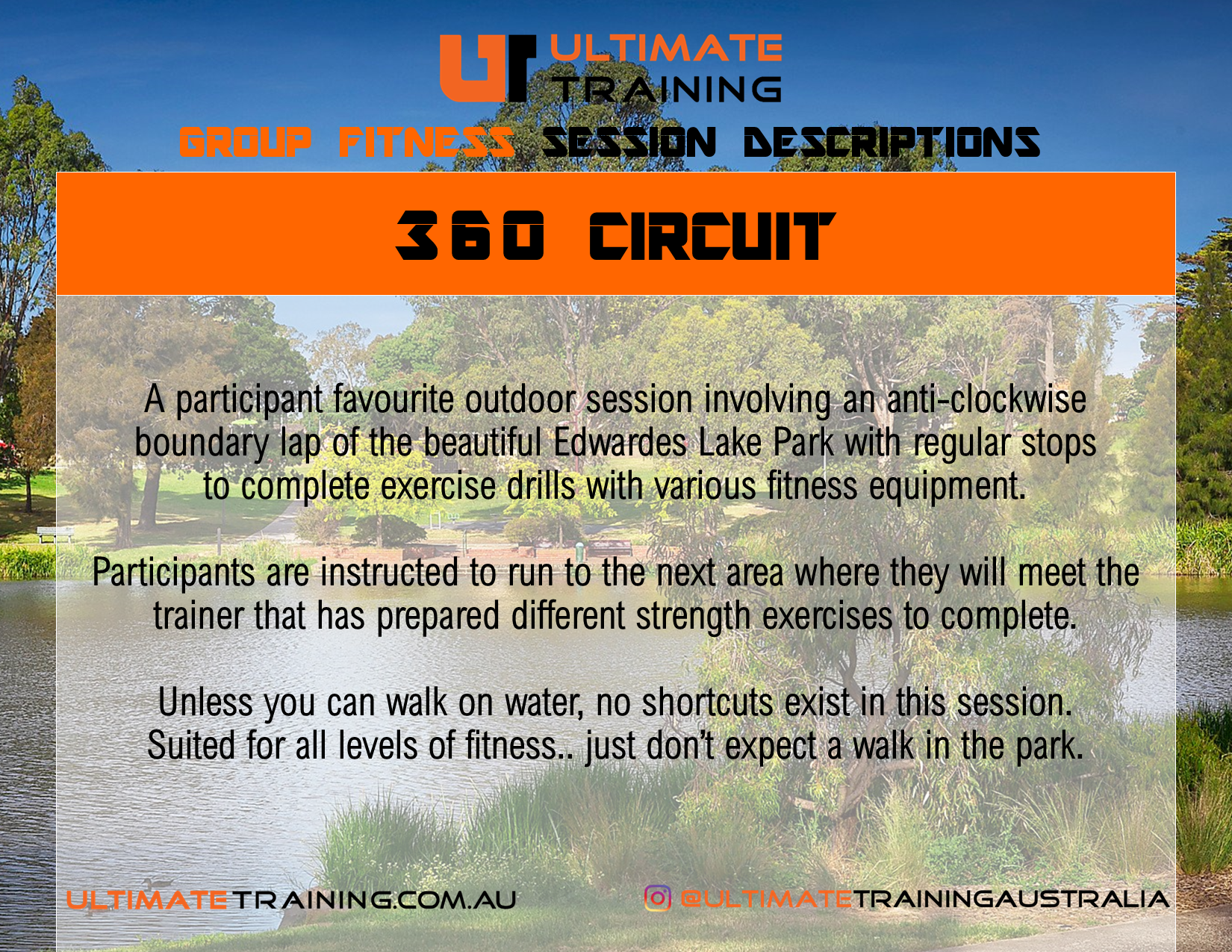 Ultimate Training Group Fitness 360 Circuit Session Details
